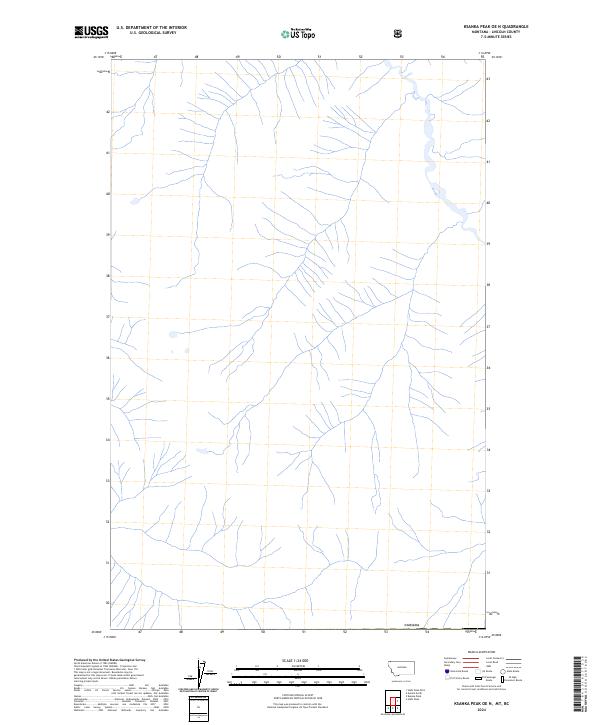 2024 Map of Ksanka Peak OE N, 2024 Print