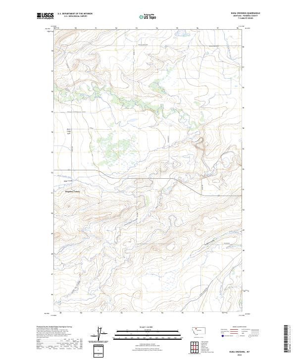 USGS Topographic Map – Kuka Crossing