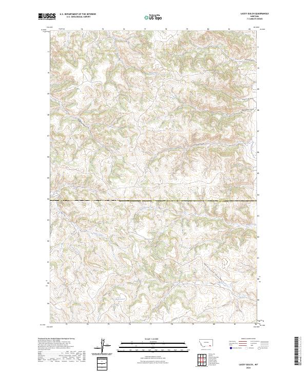 USGS Topographic Map – Lacey Gulch