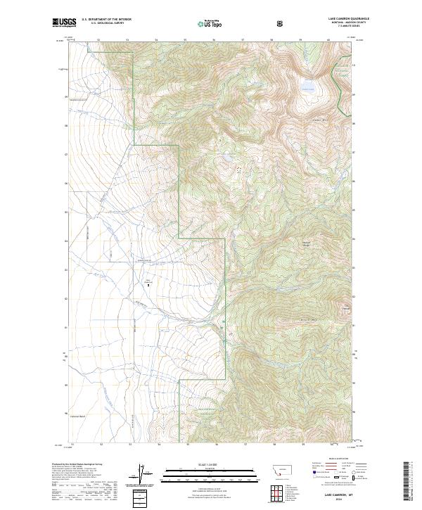 USGS Topographic Map – Lake Cameron