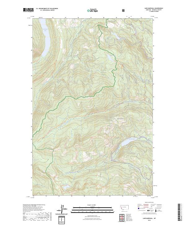 USGS Topographic Map – Lake Marshall