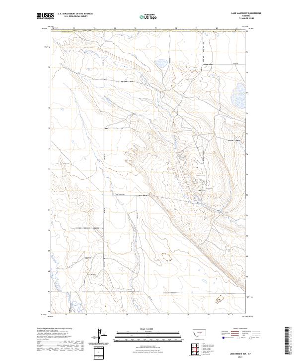 USGS Topographic Map – Lake Mason NW