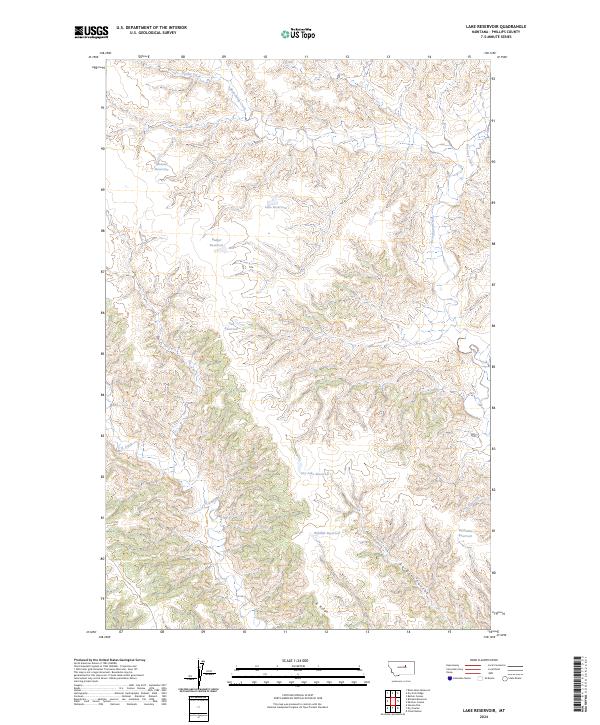 USGS Topographic Map – Lake Reservoir