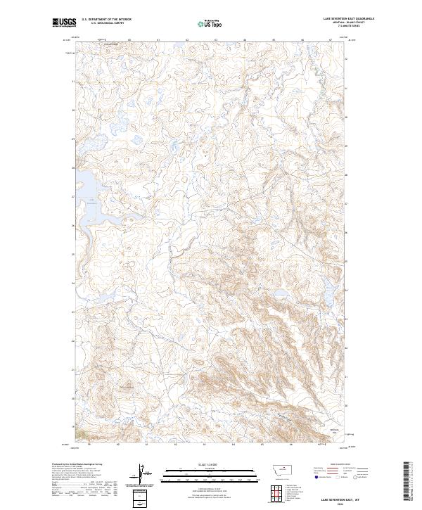 USGS Topographic Map – Lake Seventeen East