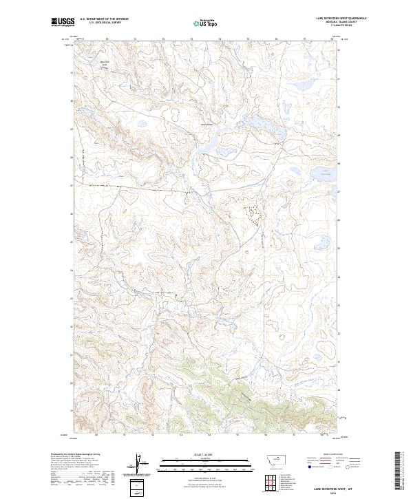 USGS Topographic Map – Lake Seventeen West