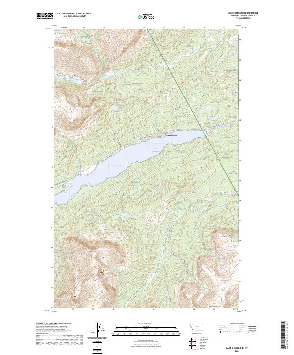 USGS Topographic Map – Lake Sherburne