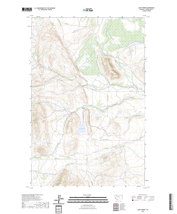 USGS Topographic Map – Lake Theboe