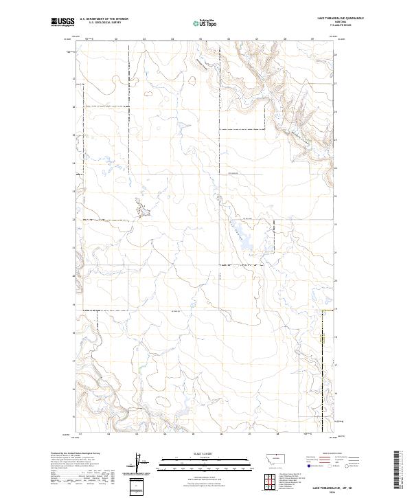USGS Topographic Map – Lake Thibadeau NE