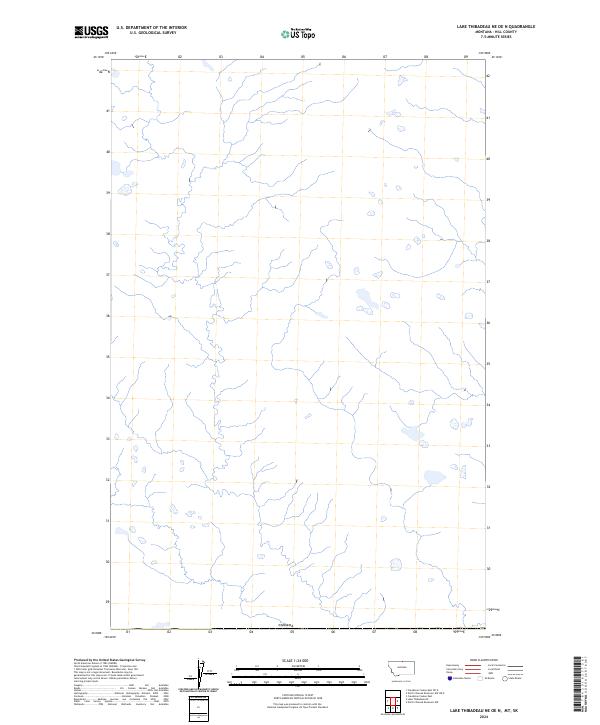 2024 Map of Lake Thibadeau NE OE N, 2024 Print