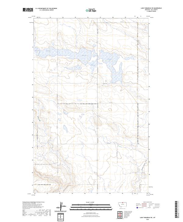 USGS Topographic Map – Lake Thibadeau SW