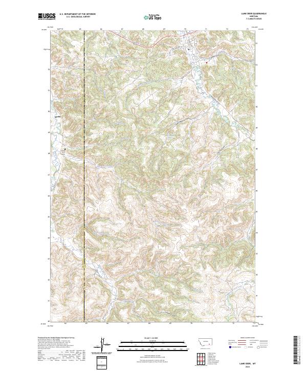USGS Topographic Map – Lame Deer