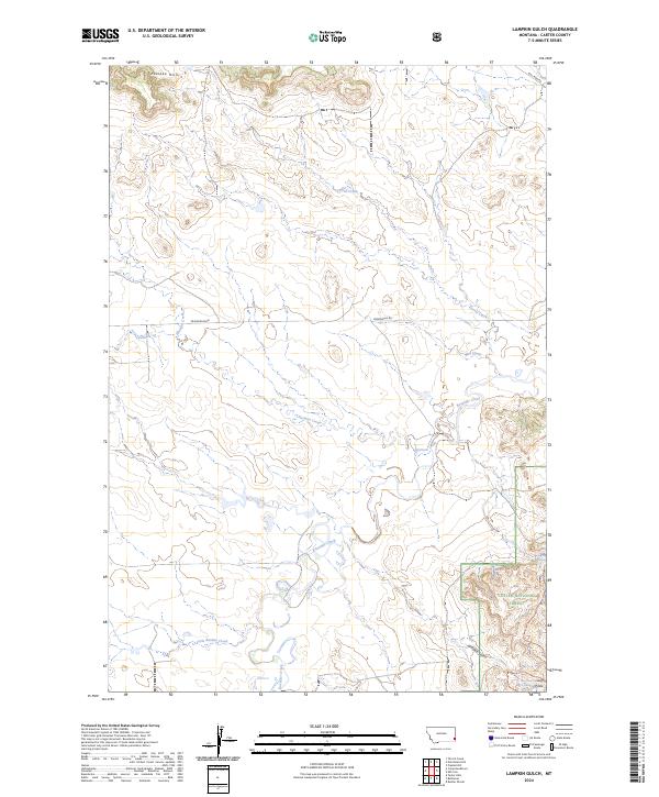 USGS Topographic Map – Lampkin Gulch