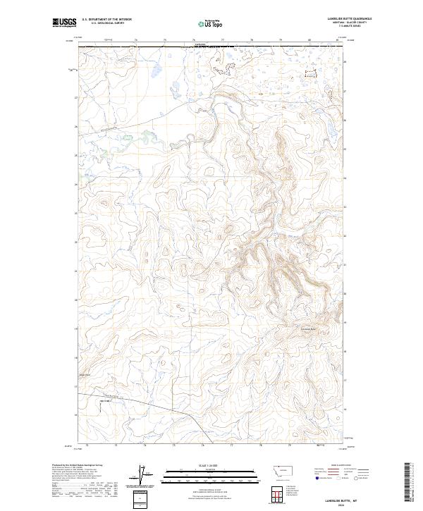 USGS Topographic Map – Landslide Butte