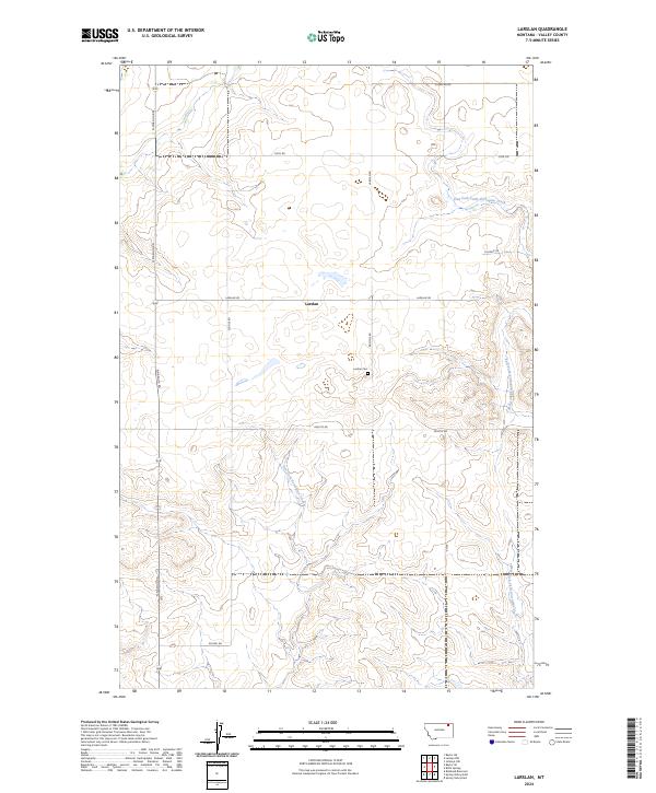 USGS Topographic Map – Larslan