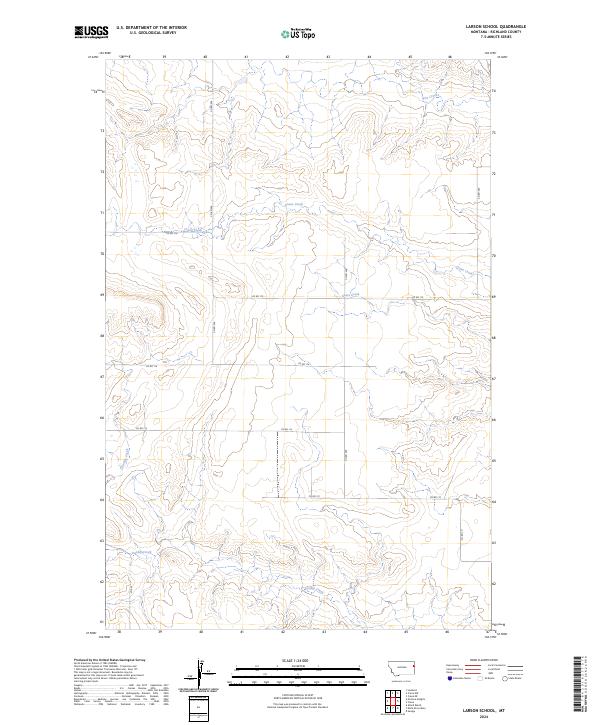 2024 Map of Larson School, 2024 Print
