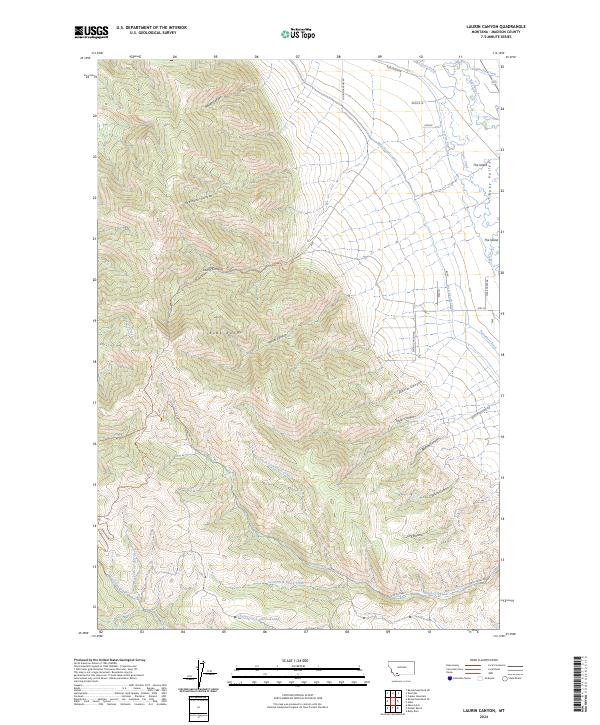 USGS Topographic Map – Laurin Canyon