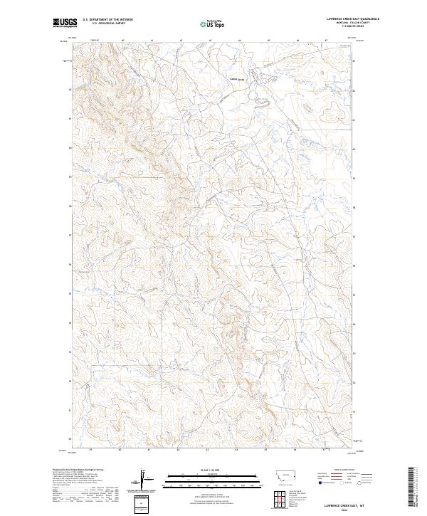 USGS Topographic Map – Lawrence Creek East