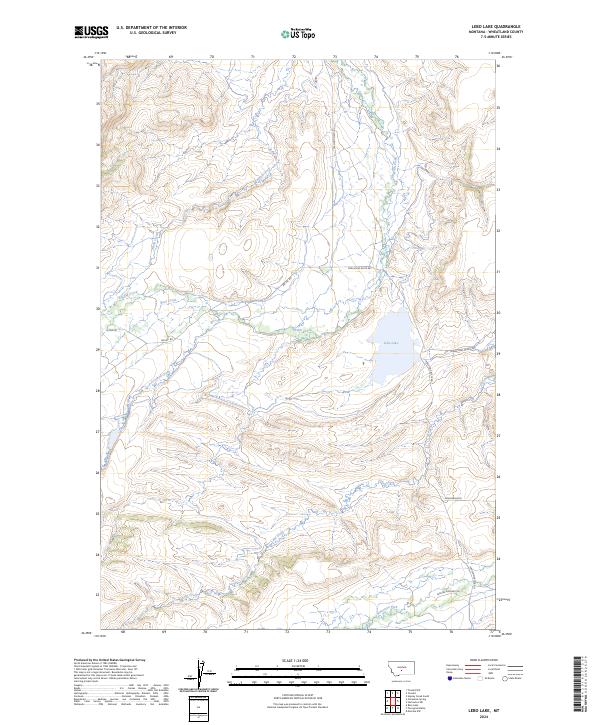 USGS Topographic Map – Lebo Lake