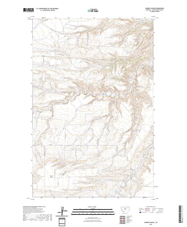 USGS Topographic Map – Leiberg Coulee