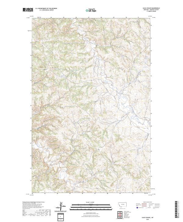 USGS Topographic Map – Lelig Coulee