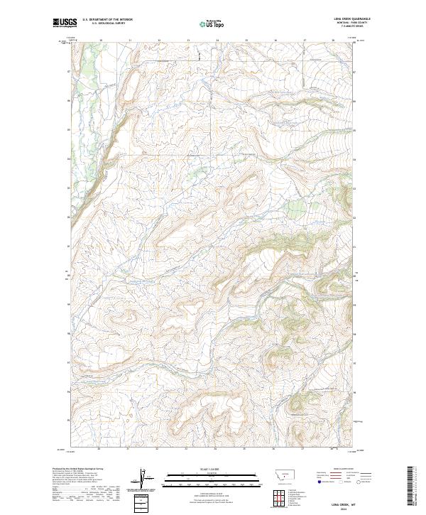 USGS Topographic Map – Lena Creek