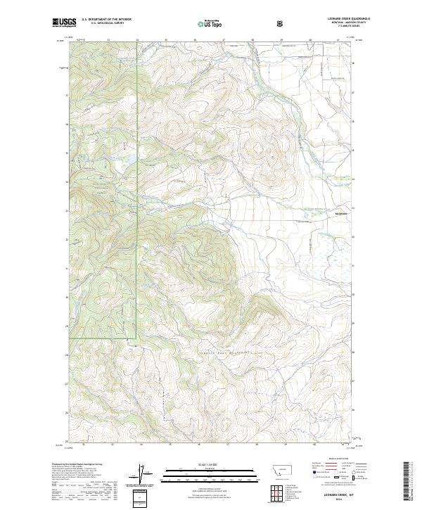 USGS Topographic Map – Leonard Creek
