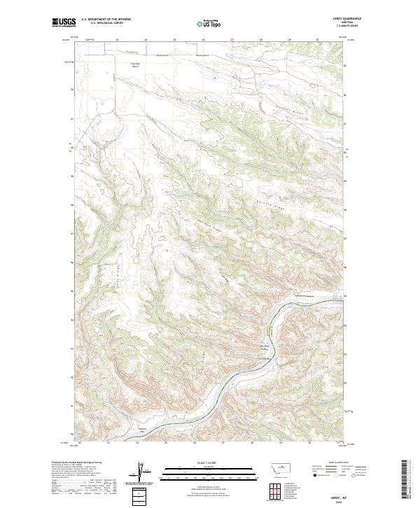 USGS Topographic Map – Leroy