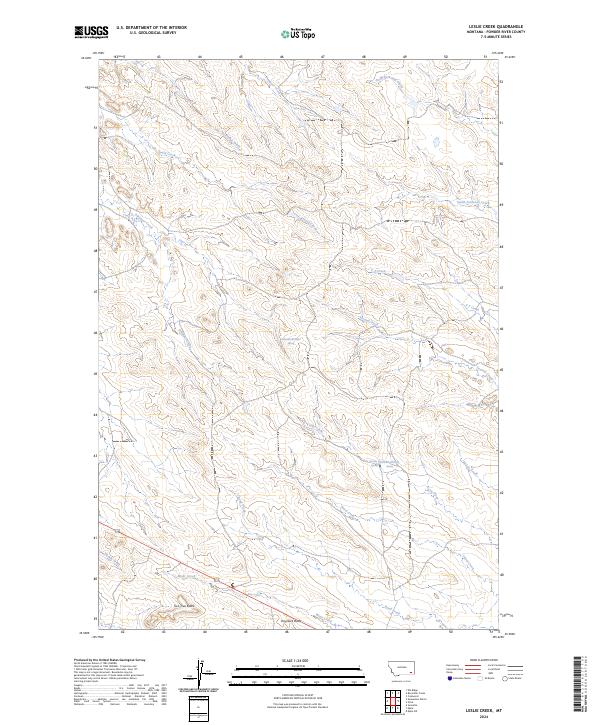 USGS Topographic Map – Leslie Creek