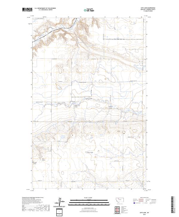 USGS Topographic Map – Letz Lake