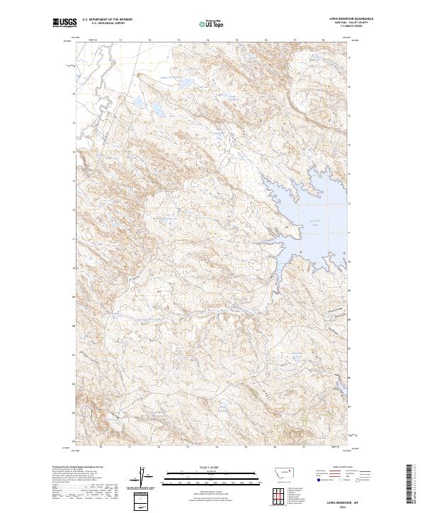 USGS Topographic Map – Lewis Reservoir