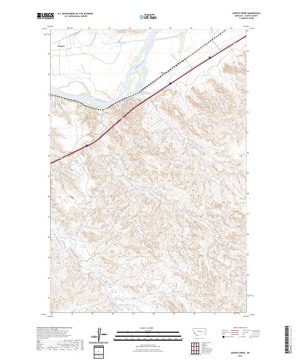 USGS Topographic Map – Lignite Creek