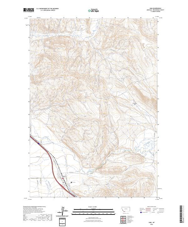 USGS Topographic Map – Lima