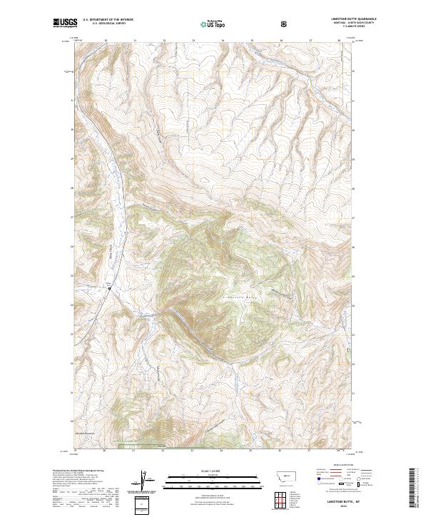 USGS Topographic Map – Limestone Butte