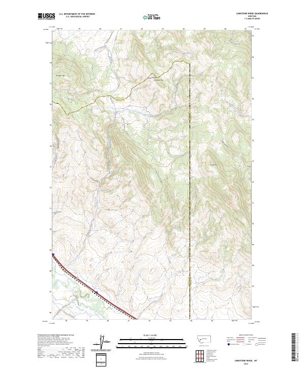 USGS Topographic Map – Limestone Ridge