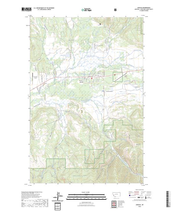 USGS Topographic Map – Lincoln