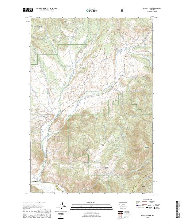 USGS Topographic Map – Lincoln Gulch