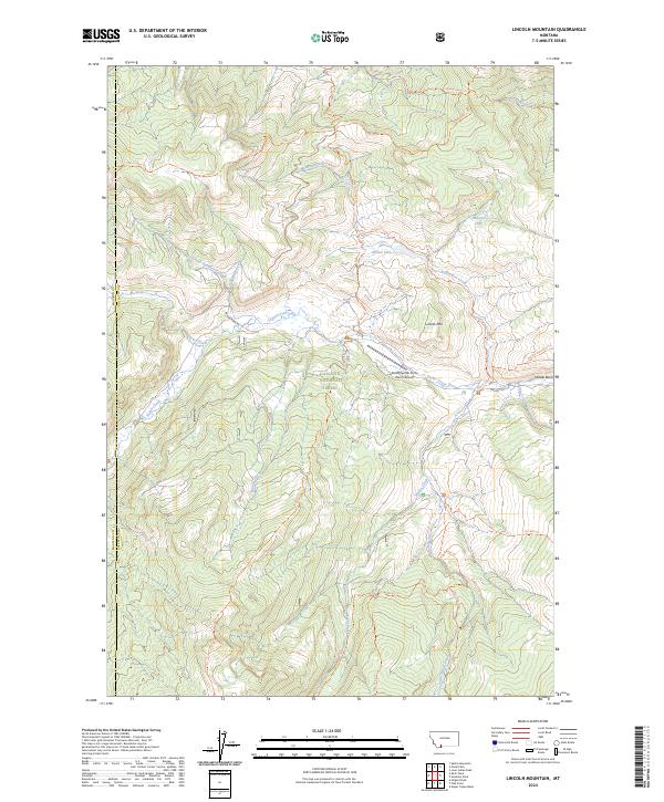USGS Topographic Map – Lincoln Mountain