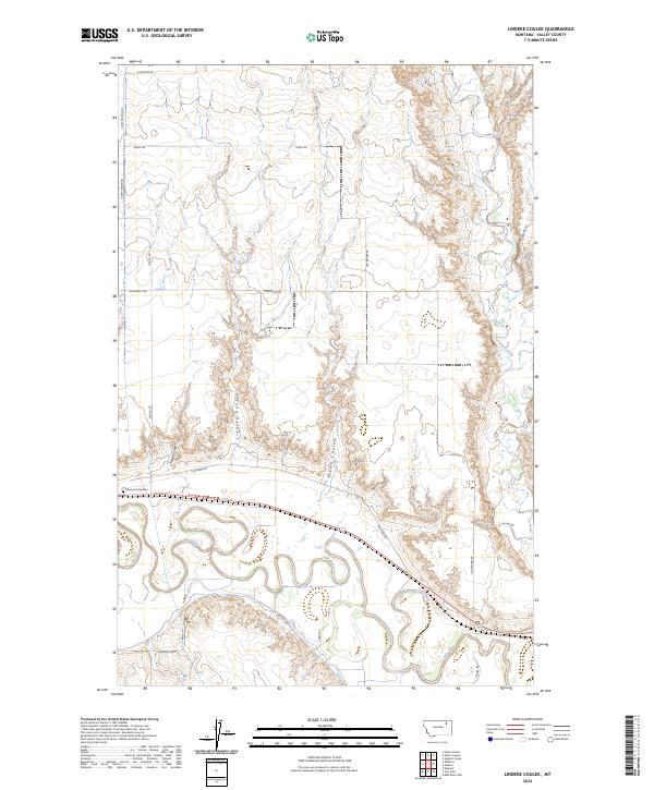 USGS Topographic Map – Lindeke Coulee
