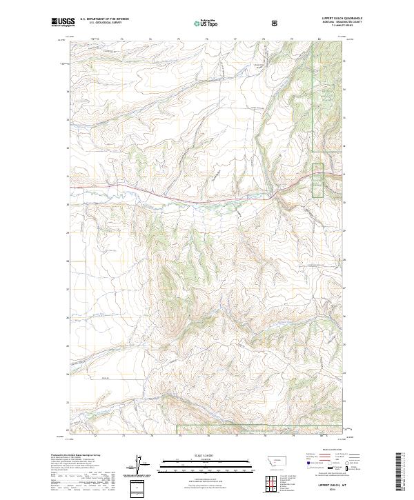 USGS Topographic Map – Lippert Gulch