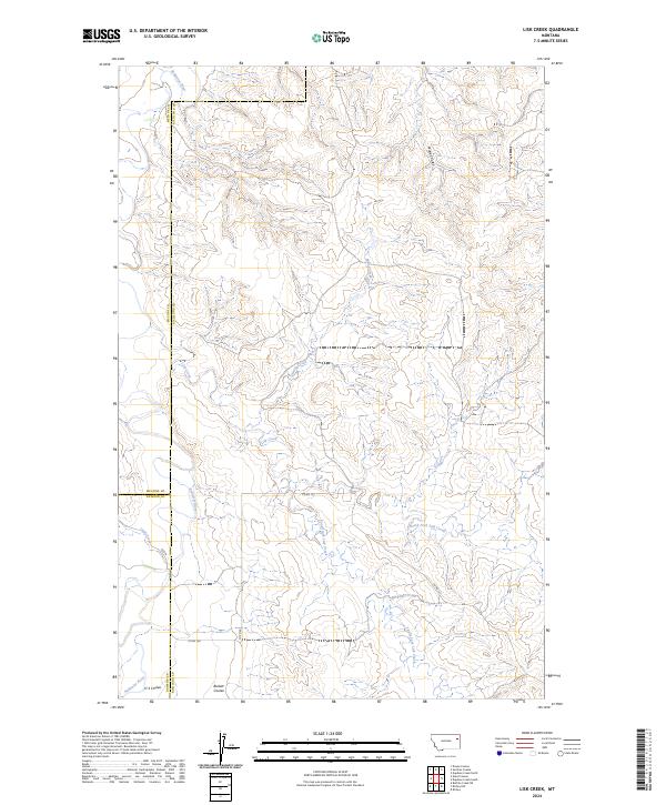 USGS Topographic Map – Lisk Creek