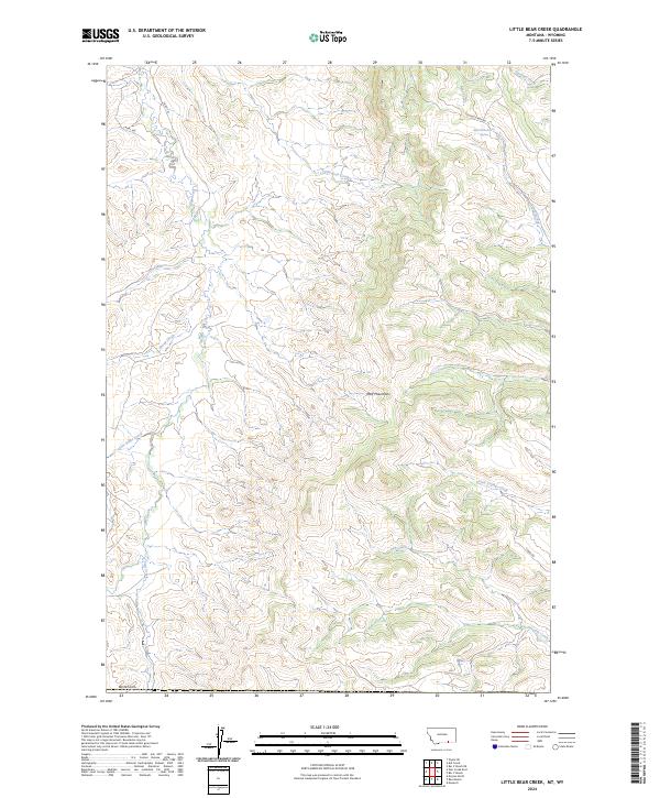 USGS Topographic Map – Little Bear Creek