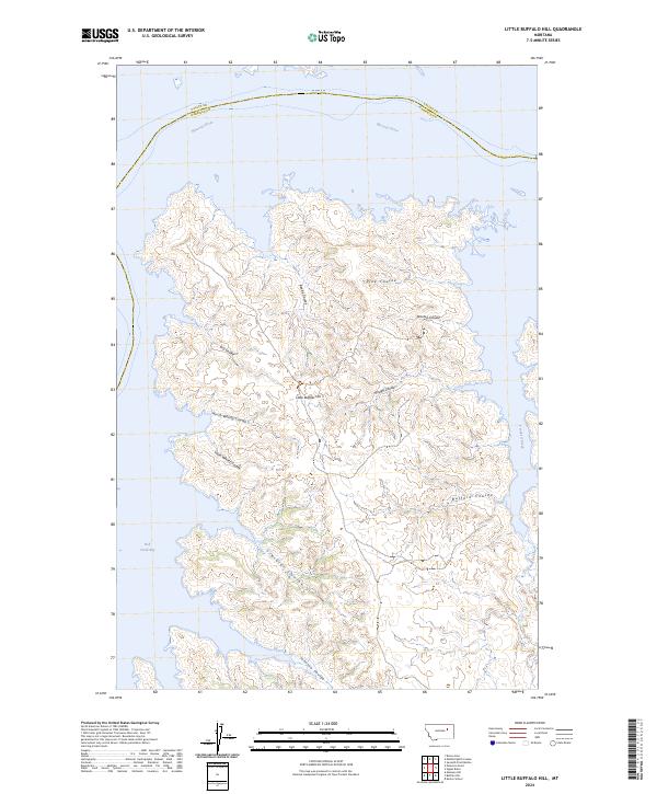 USGS Topographic Map – Little Buffalo Hill