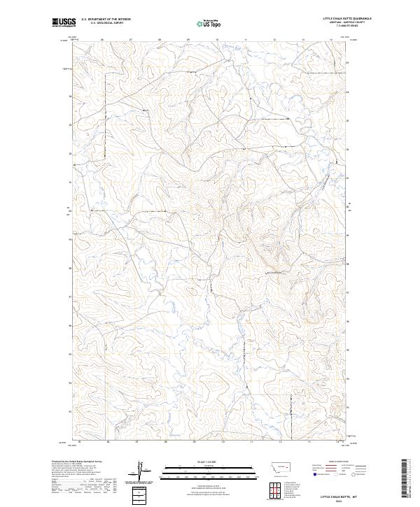 USGS Topographic Map – Little Chalk Butte