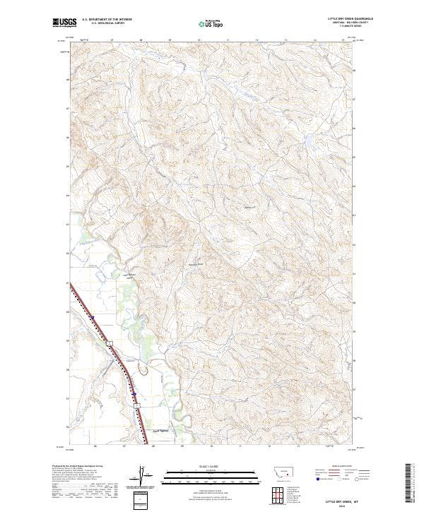 USGS Topographic Map – Little Dry Creek