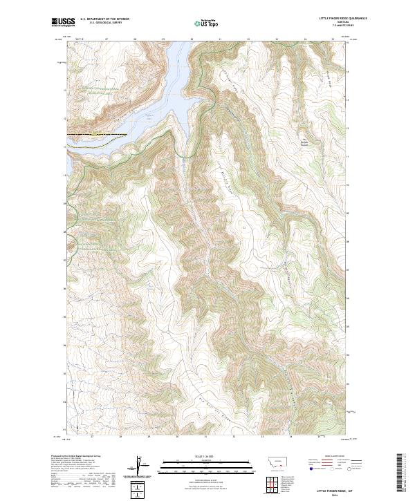 USGS Topographic Map – Little Finger Ridge