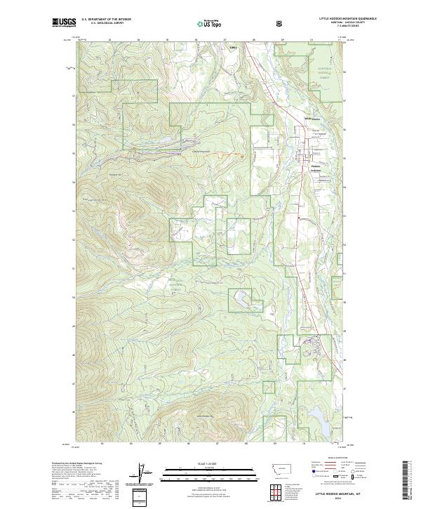 USGS Topographic Map – Little Hoodoo Mountain
