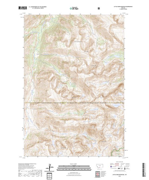 USGS Topographic Map – Little Park Mountain