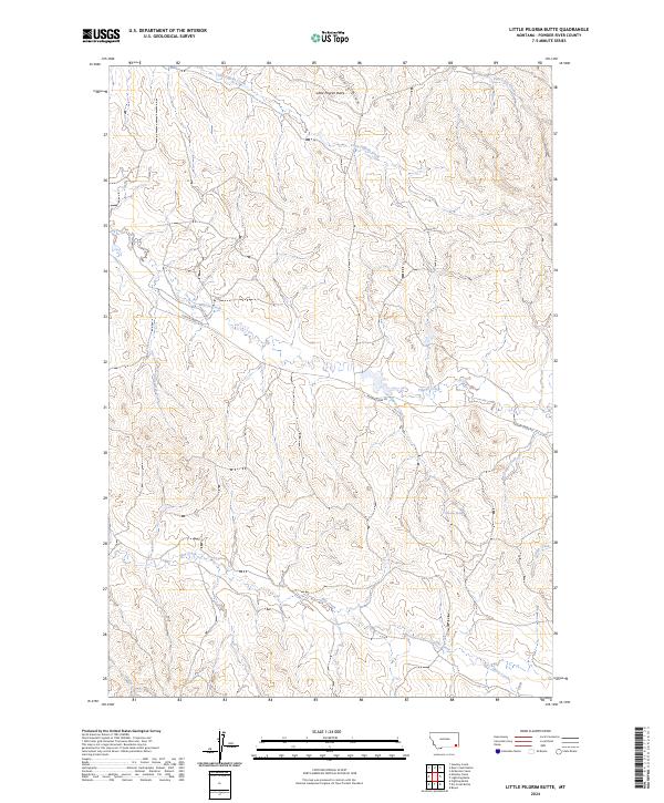 USGS Topographic Map – Little Pilgrim Butte