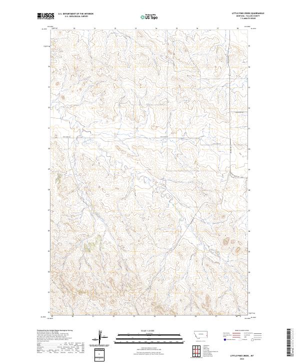 USGS Topographic Map – Little Pine Creek