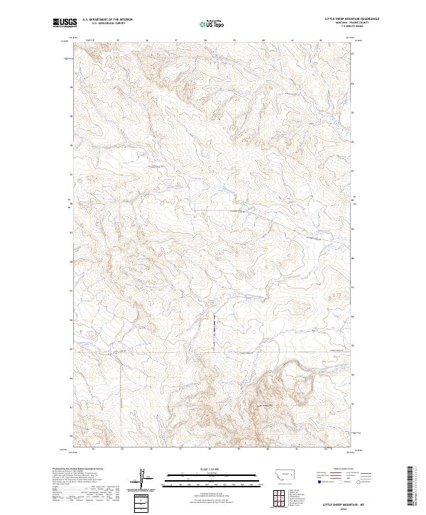 USGS Topographic Map – Little Sheep Mountain